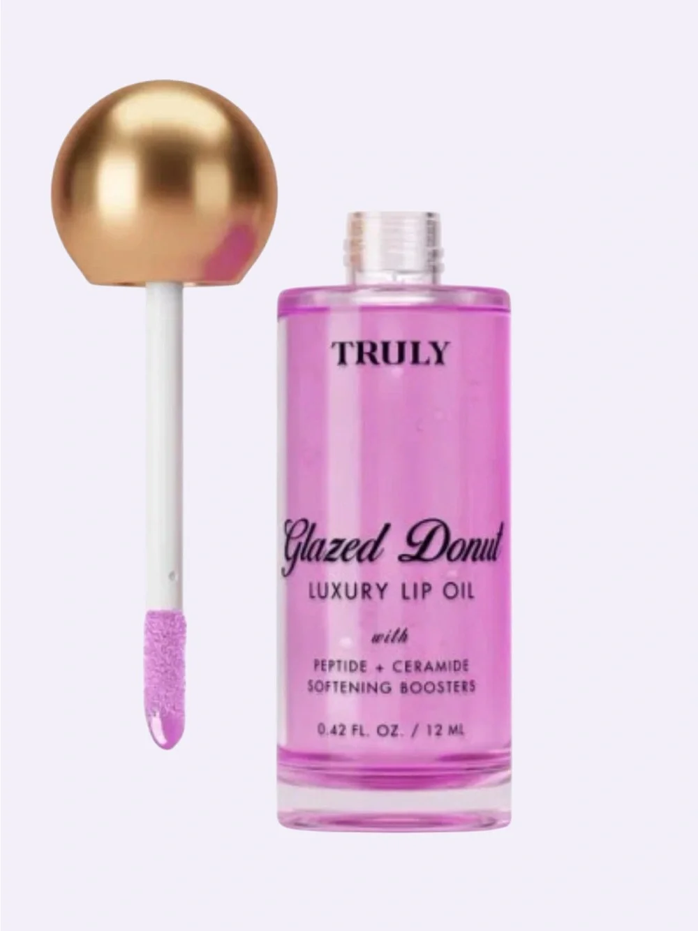 NEW TRULY Beauty Glazed Donut Luxury Lip Oil Peptide + Ceramide 0.42 oz / 12ml